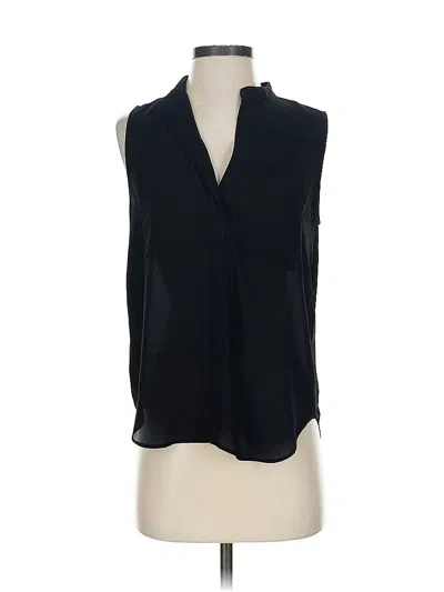 Pre-owned Ann Taylor Sleeveless Blouse In Black