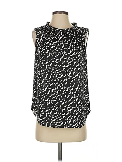 Pre-owned Ann Taylor Sleeveless Blouse In Black