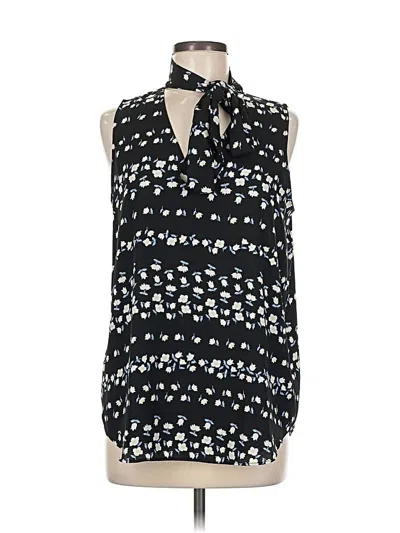Pre-owned Ann Taylor Sleeveless Blouse In Black