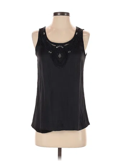 Pre-owned Ann Taylor Sleeveless Blouse In Black