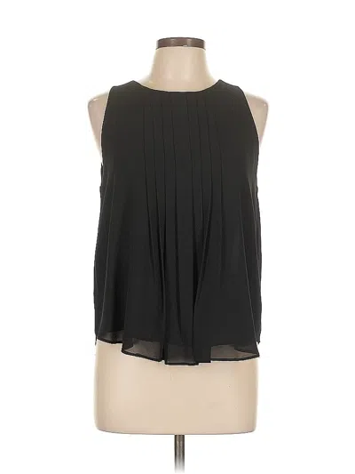 Pre-owned Ann Taylor Sleeveless Blouse In Black