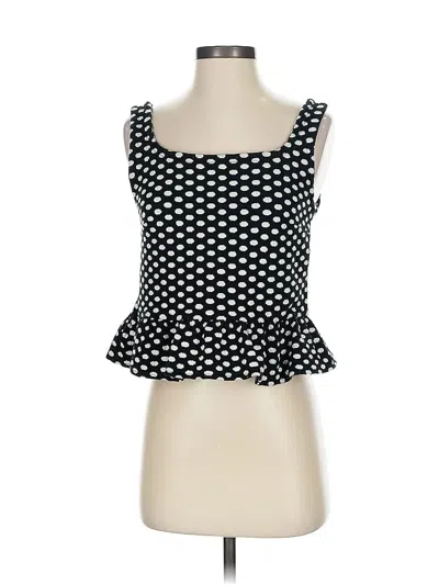 Pre-owned Ann Taylor Sleeveless Blouse In Black