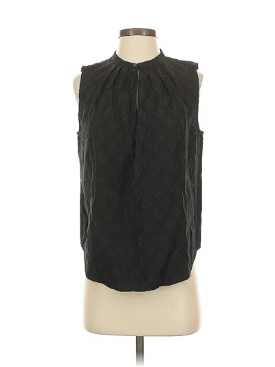 Pre-owned Ann Taylor Sleeveless Blouse In Black