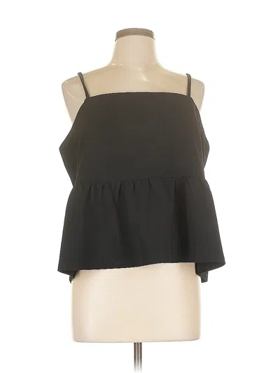 Pre-owned Ann Taylor Sleeveless Blouse In Black