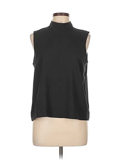 Pre-owned Ann Taylor Sleeveless Blouse In Black