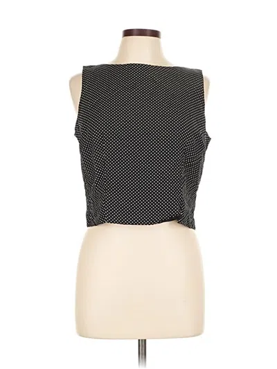 Pre-owned Ann Taylor Sleeveless Blouse In Black