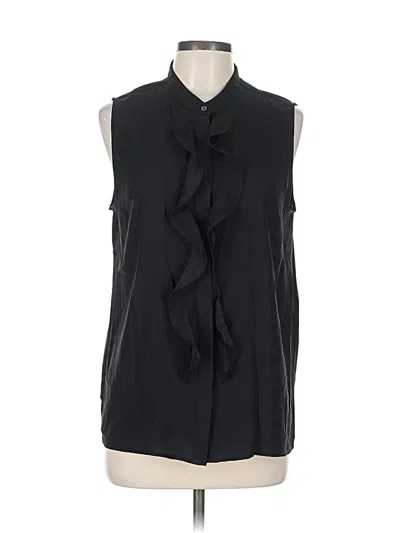 Pre-owned Ann Taylor Sleeveless Blouse In Black