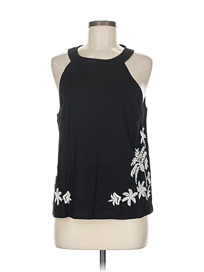 Pre-owned Ann Taylor Sleeveless Blouse In Black