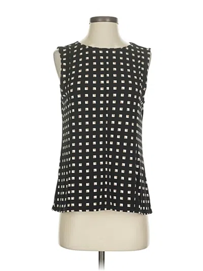 Pre-owned Ann Taylor Sleeveless Blouse In Black