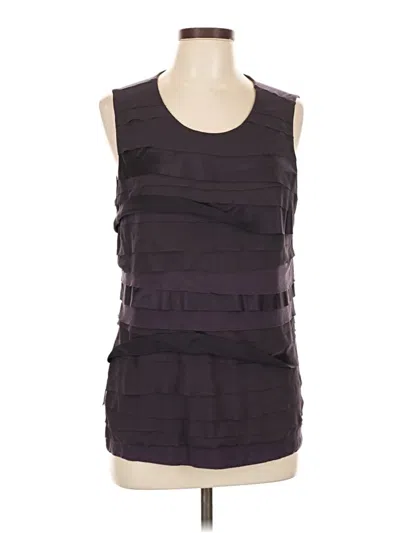 Pre-owned Ann Taylor Sleeveless Blouse In Black