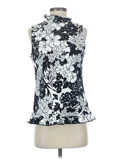 Pre-owned Ann Taylor Sleeveless Blouse In Black