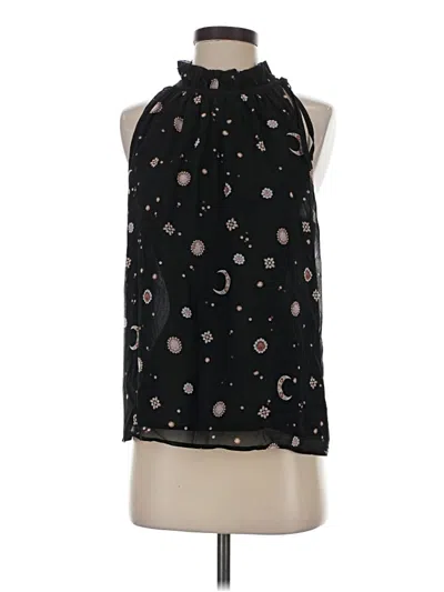 Pre-owned Ann Taylor Sleeveless Blouse In Black
