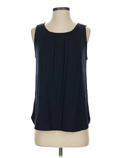 Pre-owned Ann Taylor Sleeveless Blouse In Black