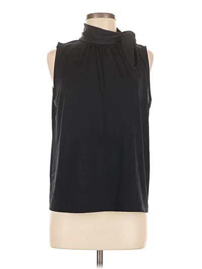 Pre-owned Ann Taylor Sleeveless Blouse In Black