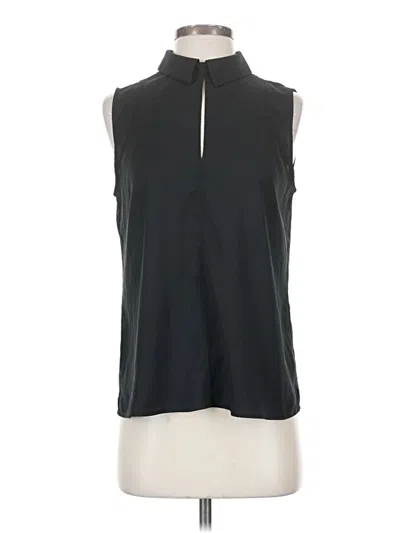 Pre-owned Ann Taylor Sleeveless Blouse In Black