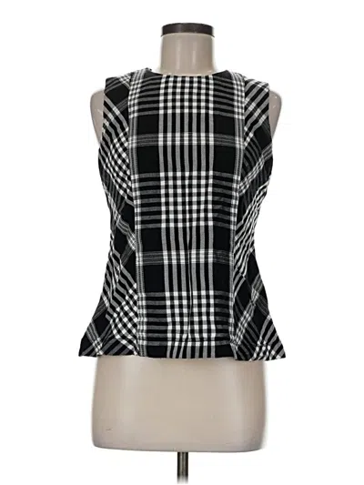 Pre-owned Ann Taylor Sleeveless Blouse In Black