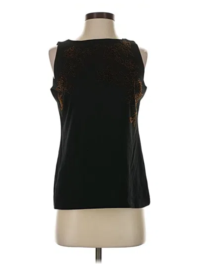 Ann Taylor Sleeveless Blouse In Black