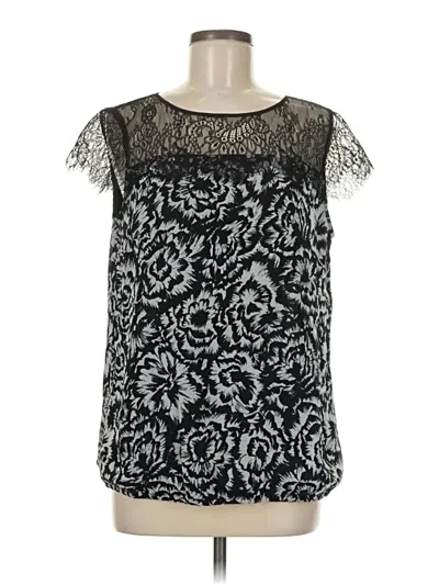 Pre-owned Ann Taylor Sleeveless Blouse In Black