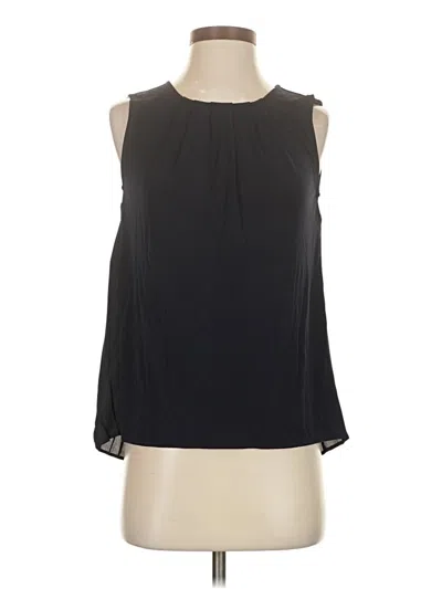 Pre-owned Ann Taylor Sleeveless Blouse In Black