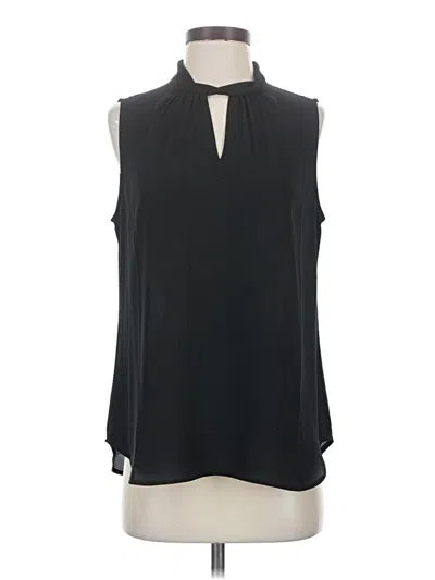 Pre-owned Ann Taylor Sleeveless Blouse In Black