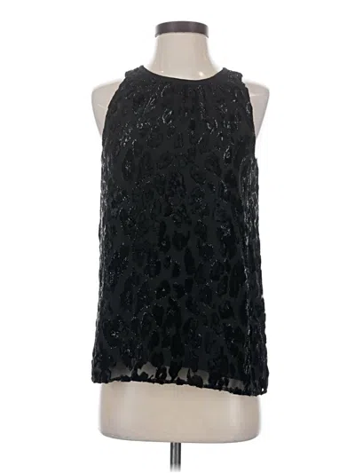 Ann Taylor Sleeveless Blouse In Black