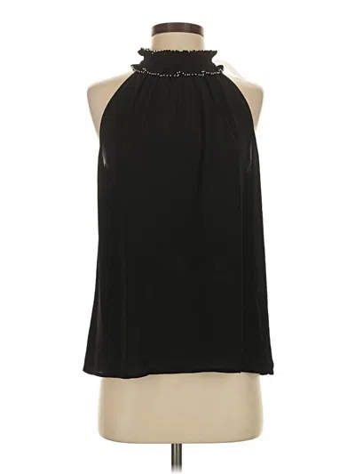 Ann Taylor Sleeveless Blouse In Black