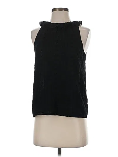 Pre-owned Ann Taylor Sleeveless Blouse In Black