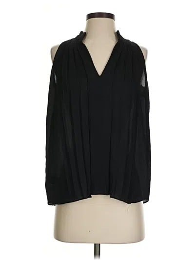 Pre-owned Ann Taylor Sleeveless Blouse In Black
