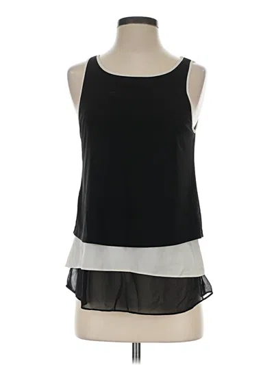 Pre-owned Ann Taylor Sleeveless Blouse In Black