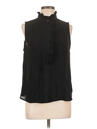 Pre-owned Ann Taylor Sleeveless Blouse In Black