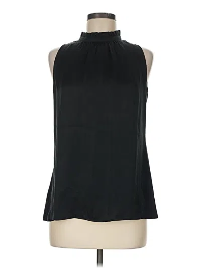 Pre-owned Ann Taylor Sleeveless Blouse In Black