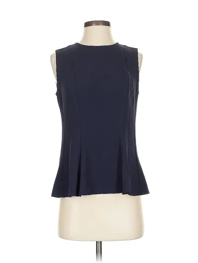 Pre-owned Ann Taylor Sleeveless Blouse In Blue