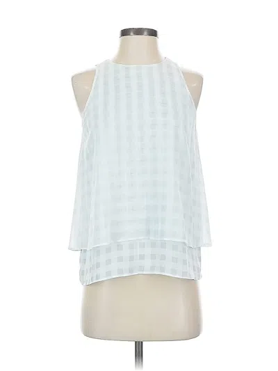 Pre-owned Ann Taylor Sleeveless Blouse In Blue