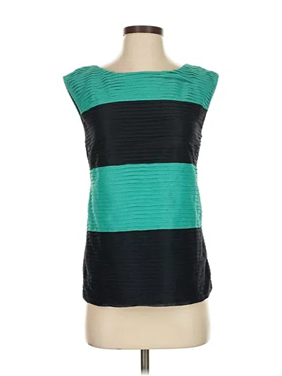 Pre-owned Ann Taylor Sleeveless Blouse In Blue