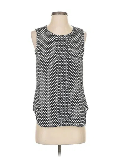 Pre-owned Ann Taylor Sleeveless Blouse In Blue