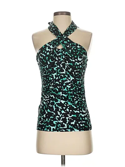 Pre-owned Ann Taylor Sleeveless Blouse In Blue