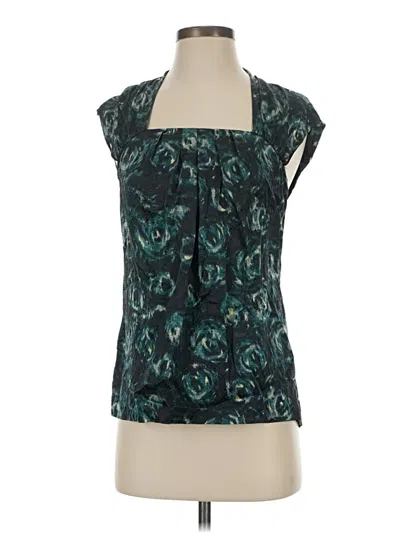 Pre-owned Ann Taylor Sleeveless Blouse In Blue