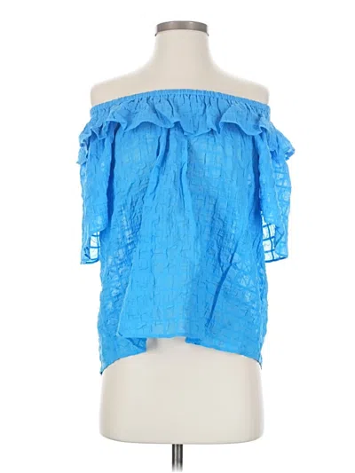 Ann Taylor Sleeveless Blouse In Blue