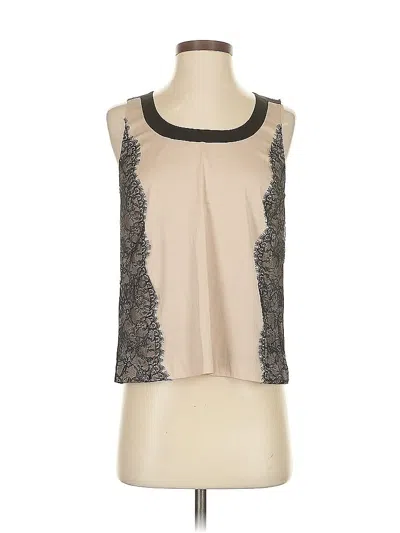 Pre-owned Ann Taylor Sleeveless Blouse In Brown