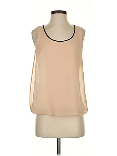 Pre-owned Ann Taylor Sleeveless Blouse In Brown