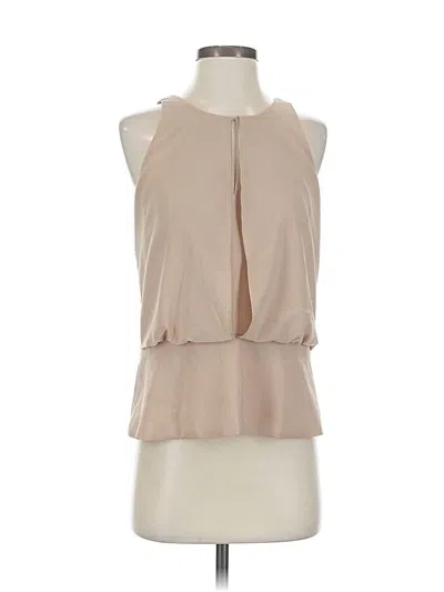 Pre-owned Ann Taylor Sleeveless Blouse In Brown