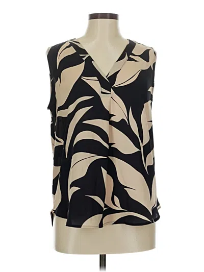 Pre-owned Ann Taylor Sleeveless Blouse In Brown