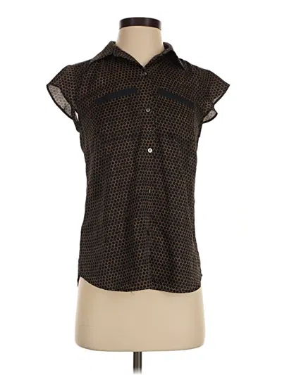 Pre-owned Ann Taylor Sleeveless Blouse In Brown