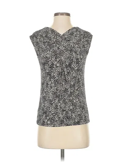 Pre-owned Ann Taylor Sleeveless Blouse In Gray