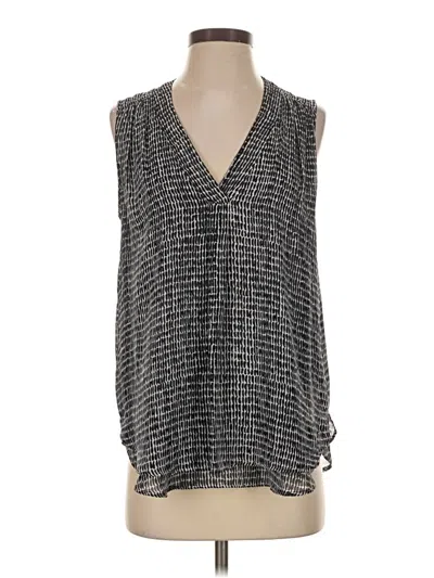 Pre-owned Ann Taylor Sleeveless Blouse In Gray