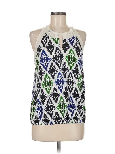 Pre-owned Ann Taylor Sleeveless Blouse In Green