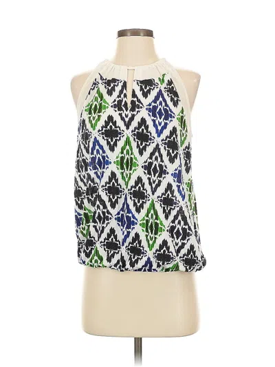 Pre-owned Ann Taylor Sleeveless Blouse In Green