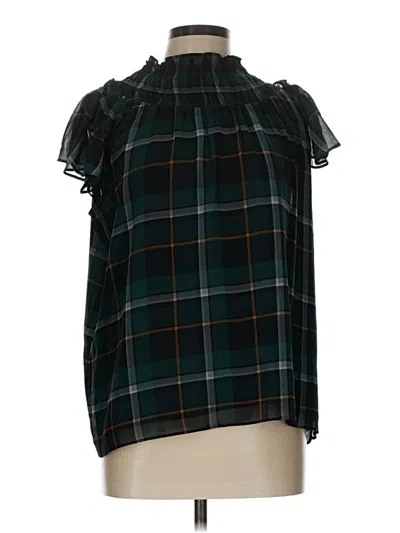 Pre-owned Ann Taylor Sleeveless Blouse In Green