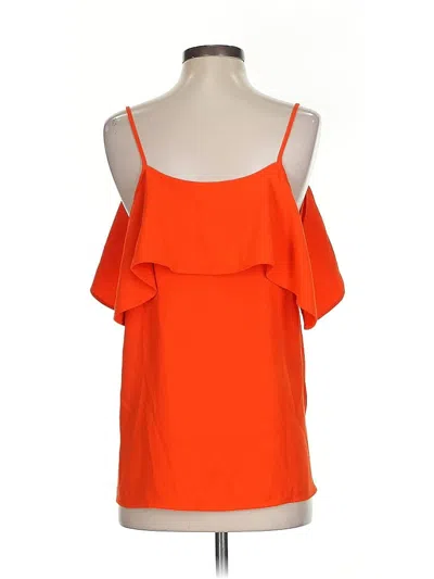 Pre-owned Ann Taylor Sleeveless Blouse In Orange