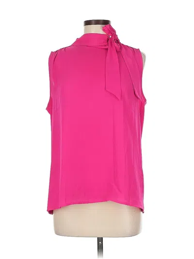 Pre-owned Ann Taylor Sleeveless Blouse In Pink